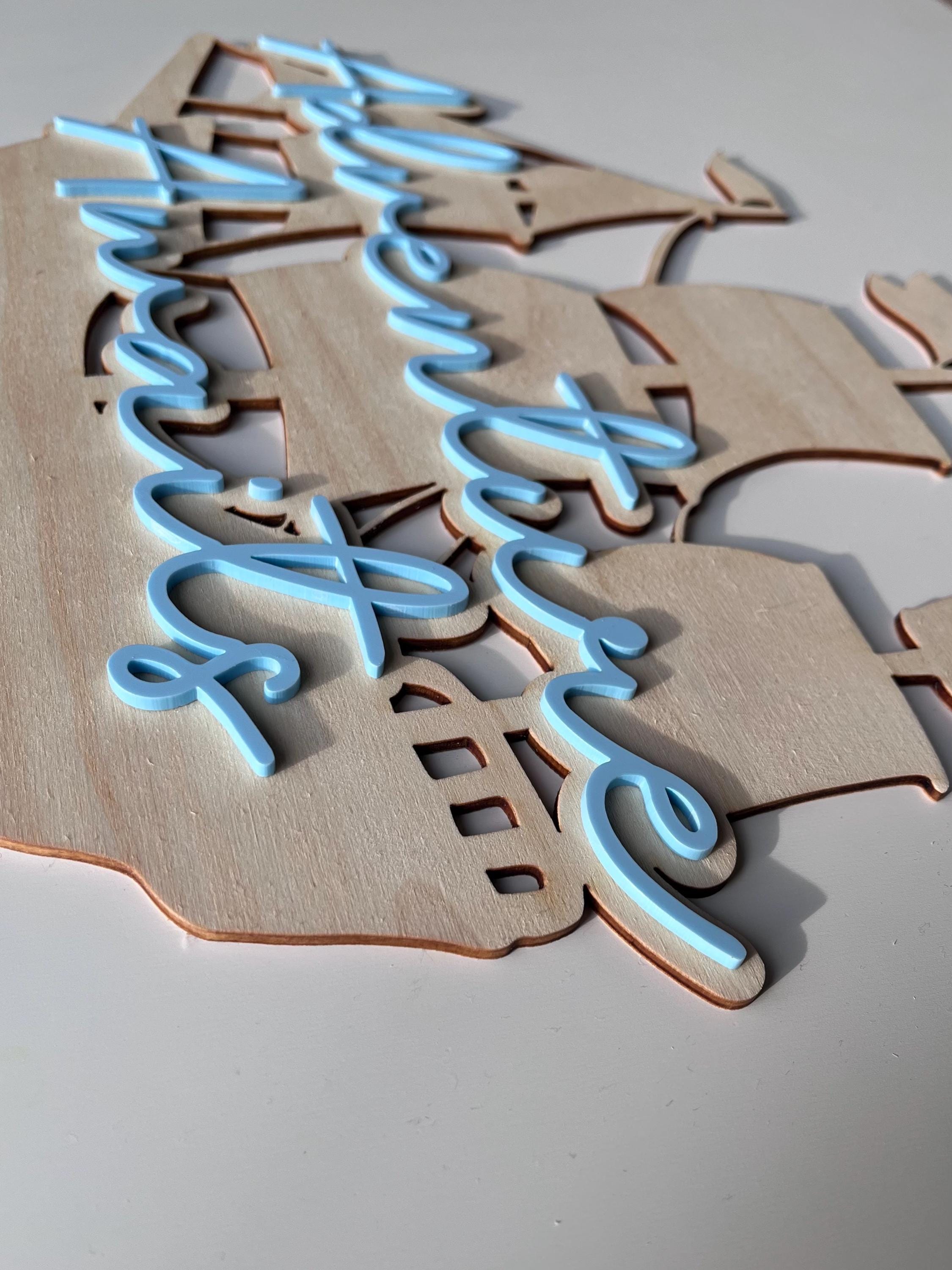 Wooden Ship Nursery Sign: Adventure Awaits Kids Room Decor