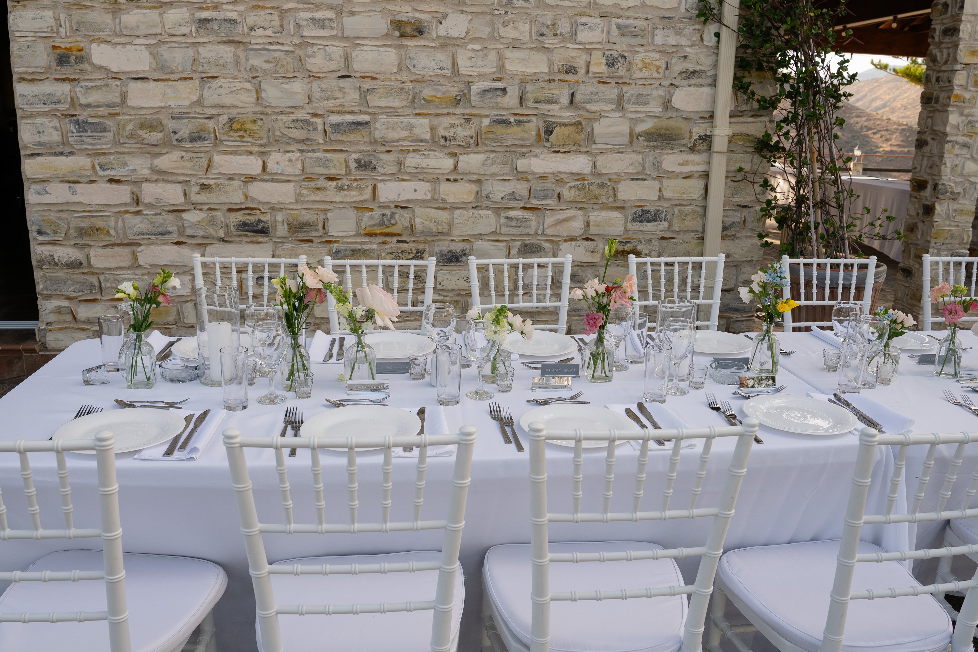 Luxury mirror name tags - Wedding place cards